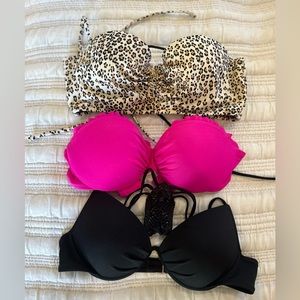 SOLD on marketplace Victoria’s Secret 34B swim top bundle GUC
